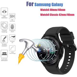 สำหรับ Samsung Galaxy Watch 4 Classic Watch4 2.5D กระจกนิรภัยฟิล์มกันรอยหน้าจอ