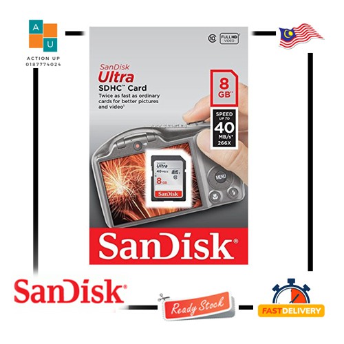 SanDisk ULTRA SDHC 8GB Card
