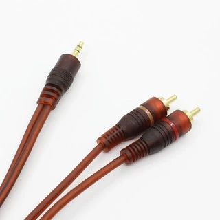 【1.5m/3m/5m/10m】3.5mm to 2 RCA audio cable, for phone, headphone, speaker black 3.5mm Jack stereo to 2 RCA Male Aux Audio Cable Wire