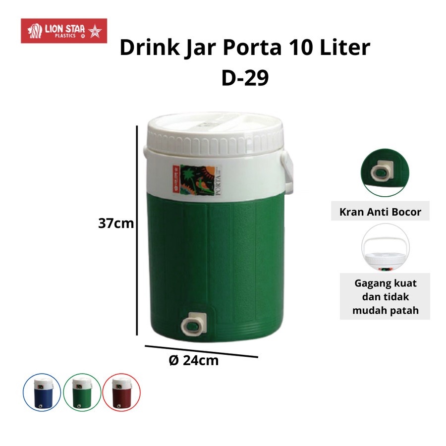 LION STAR D 29 PORTA DRINCE JAR 10 L LION STAR DRINKING WATER DISPENSER BOTTLE