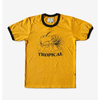 เสื้อยืด TROPICAL MUSTARD YELLOW tshirt