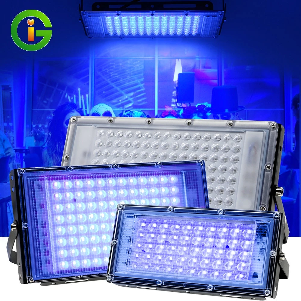 ไฟปลูกต้นไม้ Led UV 50W 100W 300W กันน้ำได้ ไม่กลัวฝนและหมอก มีสวิตช์ปิดเปิด ไฟปลูกต้นไม้กันน้ำ การเจริญเติมโตแบบ 24 ชม