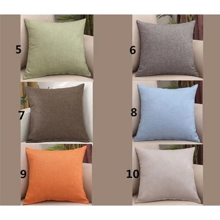 <Hot>ปลอกหมอนผ้าลินิน สีเทา 55×55.50x50,45x45,40×40.ปลอกหมอนอิง ระบายอากาศ สําหรับตกแต่งบ้าน โซฟา