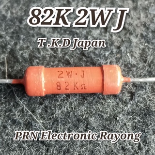 ตัวต้านทาน 82K 2W J รีซิสเตอร์ T.K.D Japan 5ชิ้น