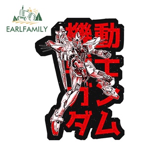 Earlfamily สติกเกอร์กันรอยขีดข่วน กันแดด ลายการ์ตูน Gundam F41 ขนาด 13 ซม. x 9.8 ซม. สําหรับติดตกแต่งกระจกรถยนต์ รถจักรยานยนต์ รถบรรทุก