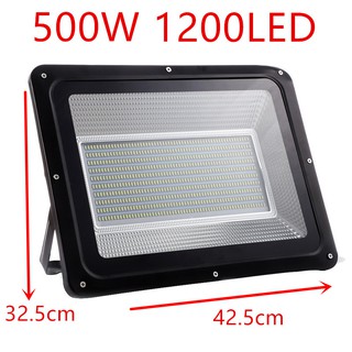 สปอตไลท์ ไฟสว่าง Spotlight LED 500W 1200LED AC 220V (ใช้ไฟบ้าน220V) แสงขาว IP65