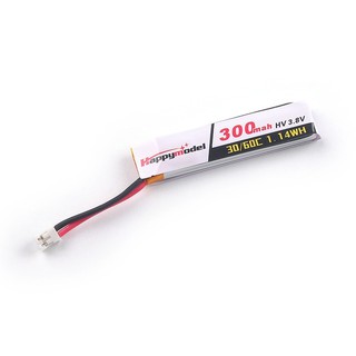 Mobula6 / 6HD แบตเตอรี่ Battery 3.8V 300mA หัวต่อ PH2.0 อะไหล่ HappyModel Mobula 6, 6HD โดรน FPV Racing whoop