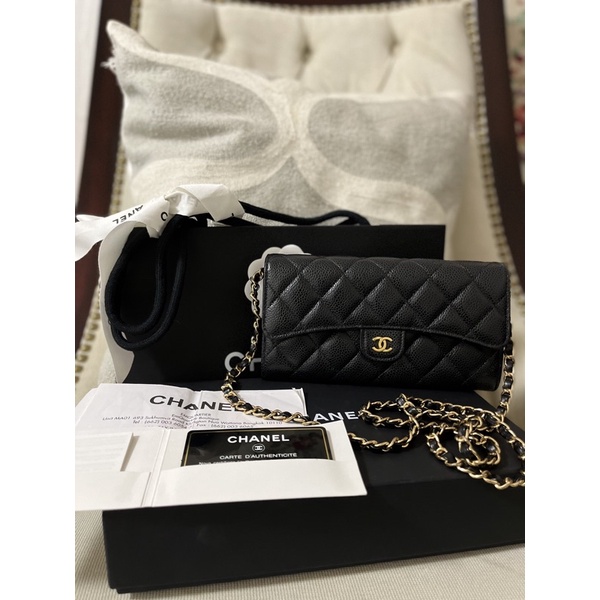 chanel sarah long wallet