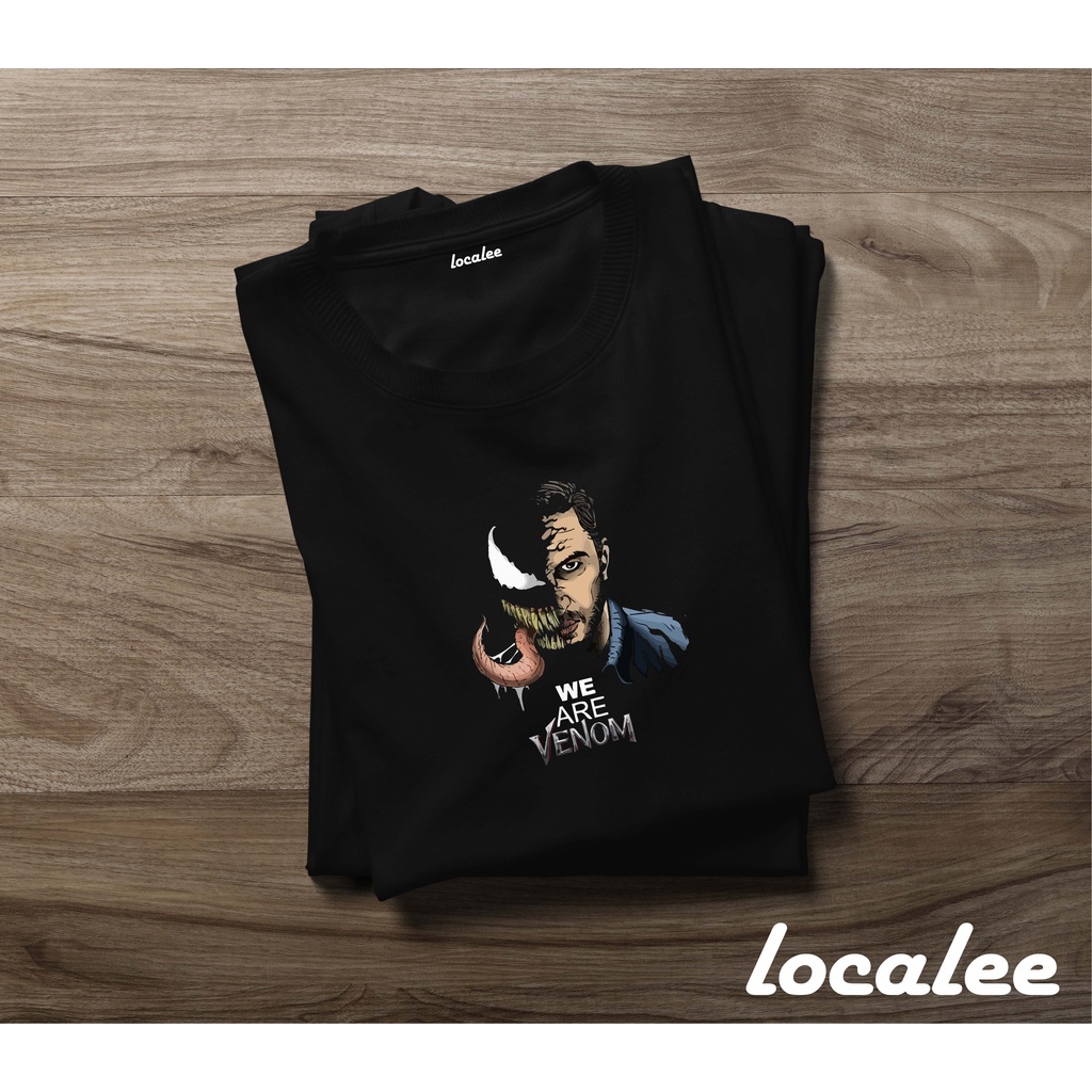 VENOM EDI BLACK TSHIRT- VENOM COLLECTION เสื้อยืด- DC AVENGER MARVEL VENOM TSHIRT-UNISEX TEE