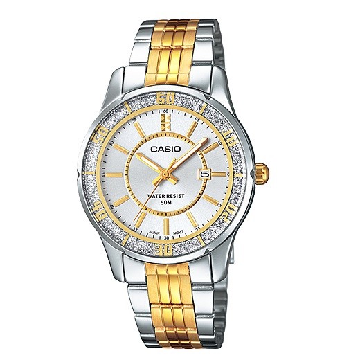 Casio นาฬิกาผู้หญิง สายสแตนเลส รุ่น   LTP-1358SG-7A        (ทอง)