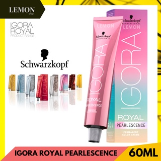 Schwarzkopf Igora Royal Pearlescence Pastel 60ml ชวาร์สคอฟ อีโกร่า รอแยล คัลเลอร์ ครีม พาสเทล สีย้อมผม 60มล