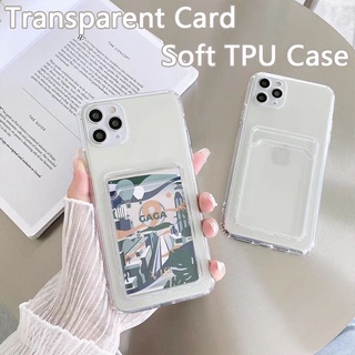 เปลือกใส สําหรับ For Samsung Galaxy A52S A52 A72 A12 A13 A33 A53 A42 A22 A32 4G 5G A71 A51 เคสมือถือ เคสป้องกัน Soft TPU Case Anti-drop Card Protective Cover