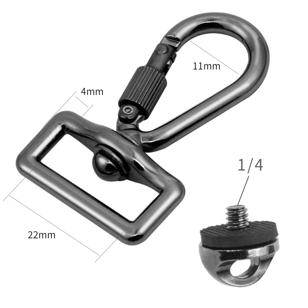 Xt-xinte SLR ตัวล็อกกล้อง โลหะ พร้อมสกรู 1/4 ปลดเร็ว อุปกรณ์เสริม สําหรับสายคล้องไหล่ ตะขอคาราบิเนอร์
