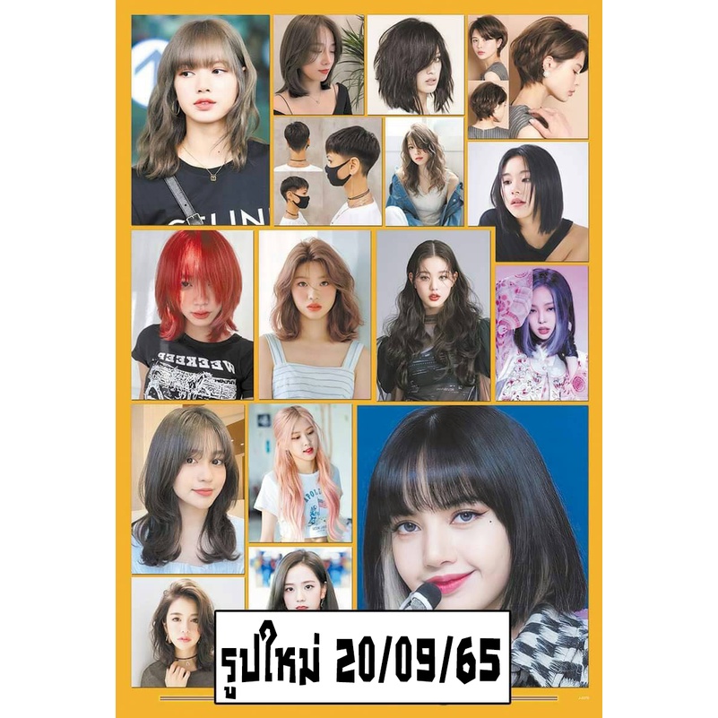 โปสเตอร์ ทรงผม Hairstyles ผู้หญิง รูป ภาพ ติดผนัง สวยๆ poster 34.5 x 23.5 นิ้ว (88 x 60 ซม.โดยประมาณ)