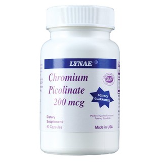 LYNAE Chromium Picolinate 200 mg Vitamin USA 60 แคปซูล x 1 ขวด