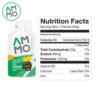 AMMO Natural Energy Gel เจลให้พลังงาน ใช้วัตถุดิบจากธรรมชาติ