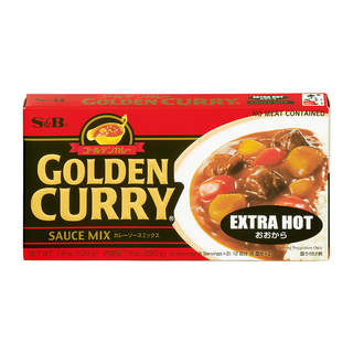  * พร้อมส่ง * เอสแอนด์บี เครื่องแกงกะหรี่ เผ็ดมาก 220 กรัม S&amp;B Golden Curry Extra Hot 220 g