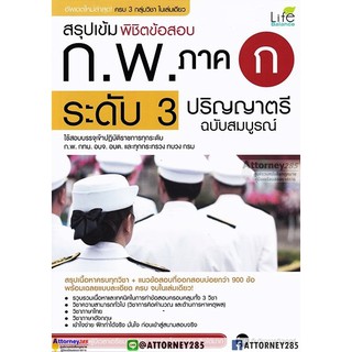 สรุปเข้ม พิชิตข้อสอบ ก.พ. ภาค ก ระดับ 3 ปริญญาตรี ฉบับสมบูรณ์