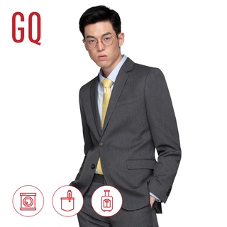 GQ Essential Suit สูทผู้ชายทรงปกติ รุ่น TR Tailored Fit สีเทา