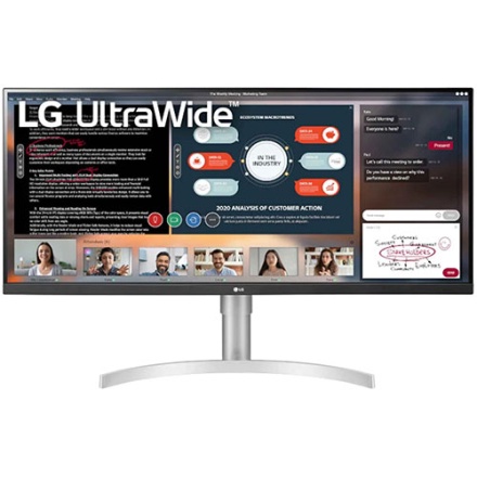 LG 34" IPS 21:9 UltraWide Monitor 2560x1080 75Hz 5ms HDMI DP FreeSync (34WN650-W)
