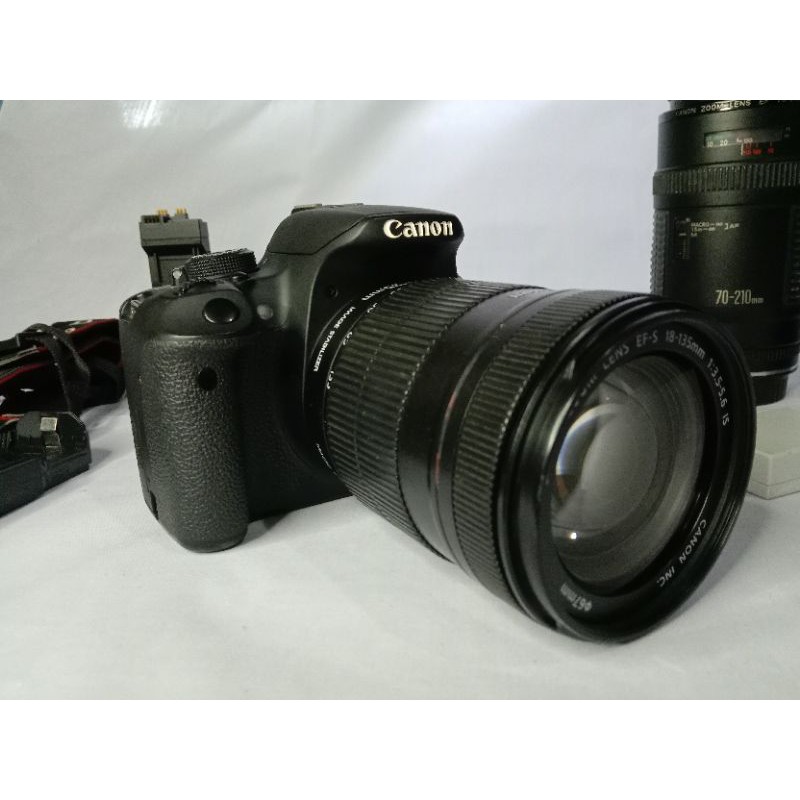 กล้องมือสอง Canon 700d + 18-135mm 2 Lens