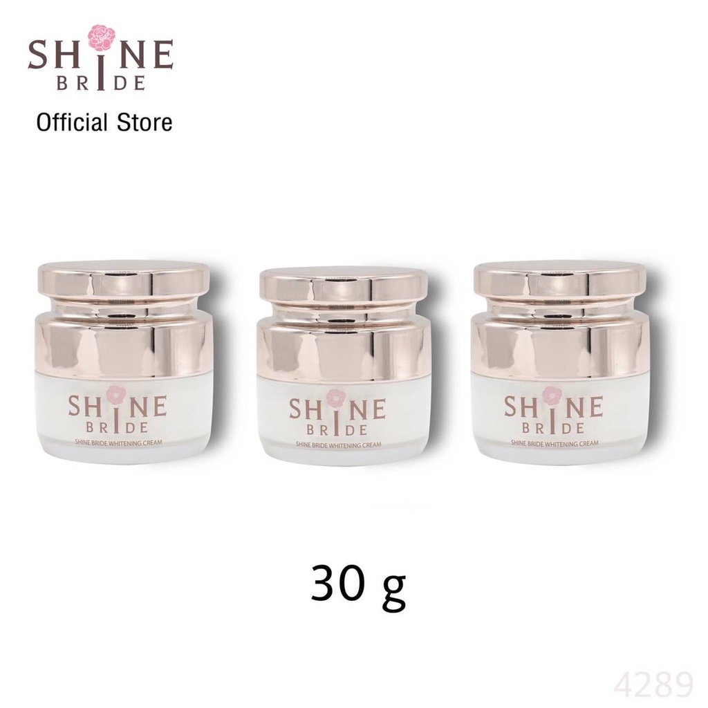 3 กระปุก Shine Bride Whitening Cream : ไชน์ไบรด์ ไวท์เทนนิ่ง ครีม