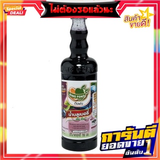 ติ่งฟง น้ำสควอช บลูเบอร์รี่ 760 มิลลิลิตร Ding Fong Blueberry Squash 760 ml