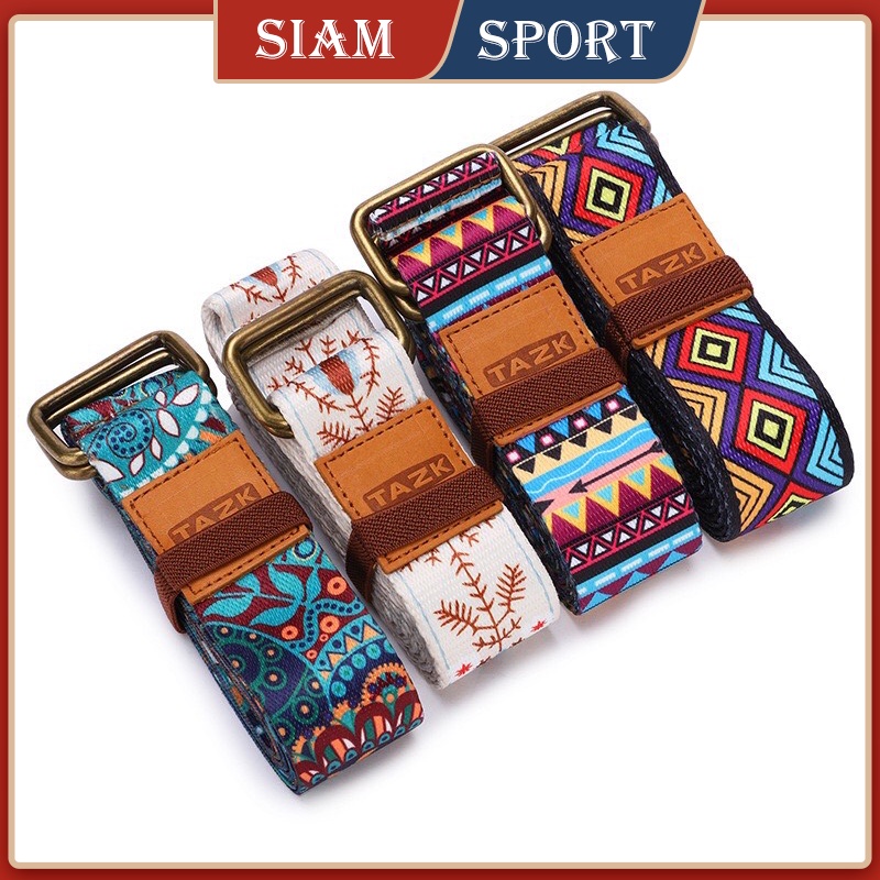 NATURE YOGA Yoga Strap ลายโบรเคดระดับพรีเมียม – SIAM SPORT
