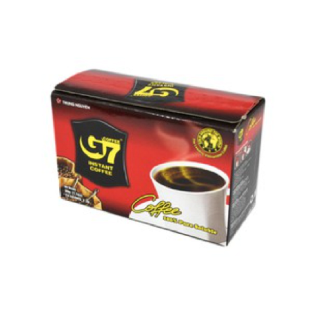 G7 Black instant coffee จีเซเว่น อินสแตนท์ คอฟฟี่ (กาแฟสำเร็จรูป) 30 กรัม (2กรัม X 15 ซอง)