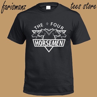 เสื้อยืดคอกลม ผ้าฝ้าย พิมพ์ลายโลโก้ภาพยนตร์ The Four Horsemen สีดํา ของขวัญวันเกิด สําหรับผู้ชาย xs-3xl 1สามารถปรับแต่งไ