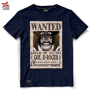 Dextreme เสื้อวันพีซ (DOP-1381) ลาย Wanted โกล ดี.โรเจอร์ Gol D Roger