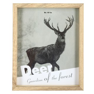 Picture frame FRAME WOOD REINDEER 8X10INCHES BROWN HLS Home decoration Home &amp; Furniture กรอบรูป กรอบรูป HOME LIVING STYL