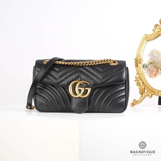 GUCCI MARMONT 26 BLACK GHW