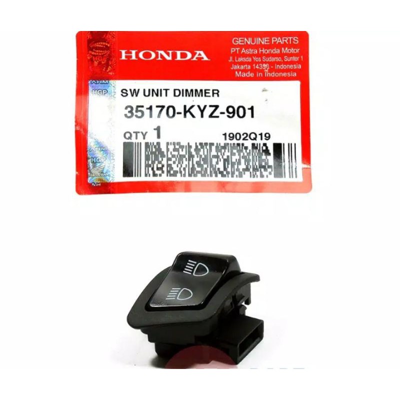 TOMBOL 35170-KYZ-901 DIMMER ปุ่มสวิทช์ FAR NEAR BEAT FI POP VARIO 125 เก่า SUPRA X 125 หมวกกันน็อค I