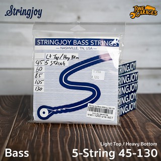 Stringjoy Bass 5-String Light Top/Heavy Bottom 45-130 สายเบส