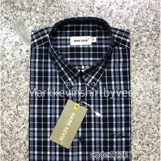 [ครบไซส์]เสื้อเชิ้ตลายสก๊อตสีดำ-ขาว แขนสั้นนะคะ