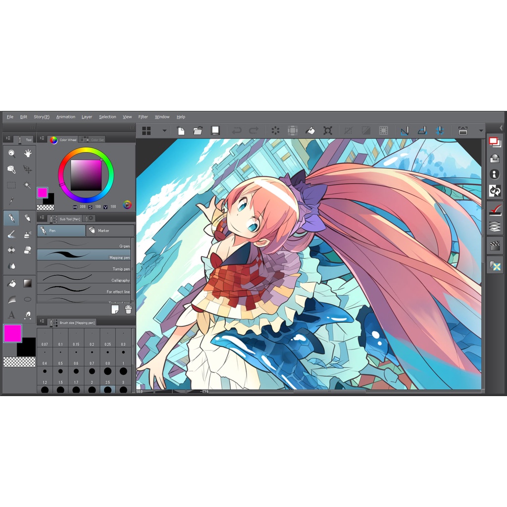 ทนทานClip Studio Paint EX + Materials [ตัวเต็ม] [ถาวร] โปรแกรมวาด