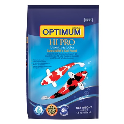 Optimum Hipro ออพติมั่ม ไฮโปร 6% สูตรเร่งโต เร่งสี 7 กิโลกรัม