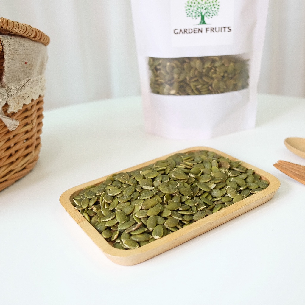 Roasted Pumpkin Seeds เมล็ดฟักทองอบธรรมชาติ เมล็ดฟักทองอบ ธัญพืช เมล็ดฟักทองคัดเกรด A จาก Garden Fruits