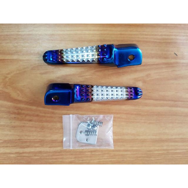 พักเท้าหลังจระเข้ -H0NDA PK-01-เงินไทเท,อย่างดีสินค้าพร้อมส่ง