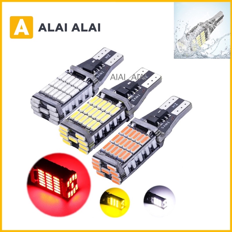 [I006] ไฟ T15 Led 45 Smd Super Bright W16W 4014 920 921 912 สําหรับติดรถยนต์มอเตอร์ไซค์