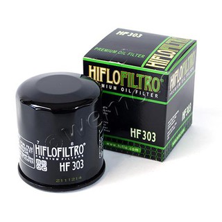 กรองน้ำมันเครื่อง ยี่ห้อ HiFlo Oil Filter รุ่น HF303 สำหรับ Honda Kawasaki Yamaha Benelli รหัส AA5668