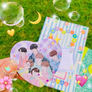 💜 BTS fanart heart brooch 💜  เข็มกลัดหัวใจ พร้อมส่ง heart brooch bts world บังทัน บีทีเอส bangtan