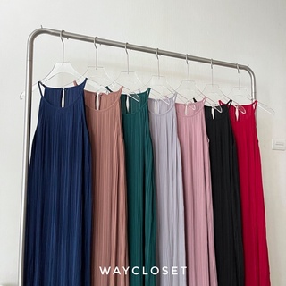 (พร้อมส่ง)Penney dress ชุดเดรสยาว อัดพรีต คลุมท้องได้ พร้อมส่ง