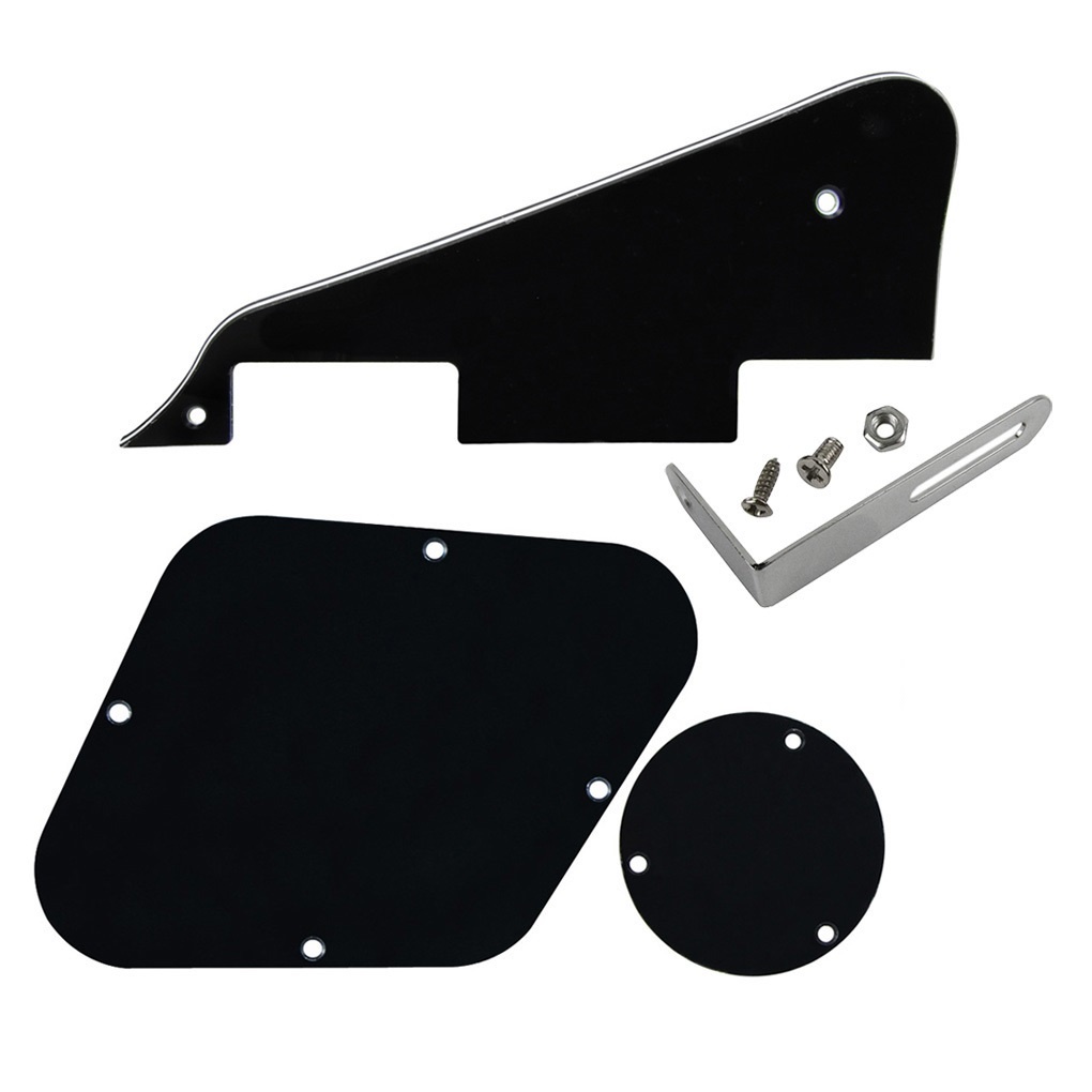 Fleor ชุด LP Guitar Pickguard Control Switch Cavity Cover & Bracket สําหรับกีตาร ์ ไฟฟ ้ าสไตล ์ LP,13 สีเลือก
