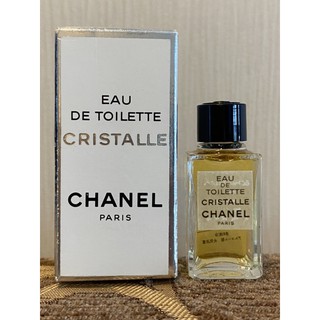 RARE Vintage CHANEL CRISTALLE mini bottle EDT 4.5 ml miniature splash