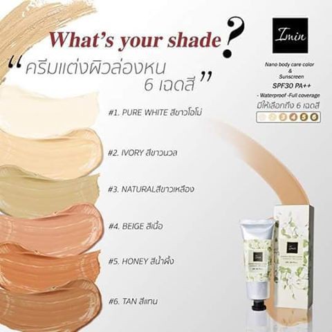 ☞☾◕(พิเศษ! ราคาโปร )(ทาตัว) ครีมแต่งผิว Imin Nano ของแท้ 100% Imin Nano Cream ไอมิน นาโน ครีม