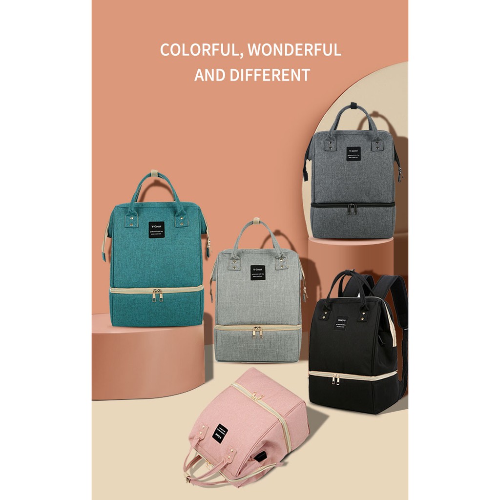 OriginalVCoool Breastfeeding Bag Large Capacity Double Layer Breastpump BreastMilk Storage
