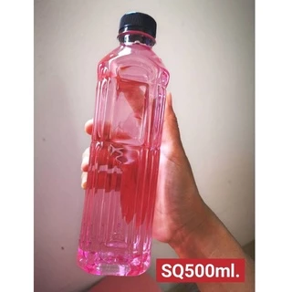 ขวดเหลี่ยม500ml.ทรงโรมัน 90​ใบ/238 บาท (SQ500ML) รวมฝา