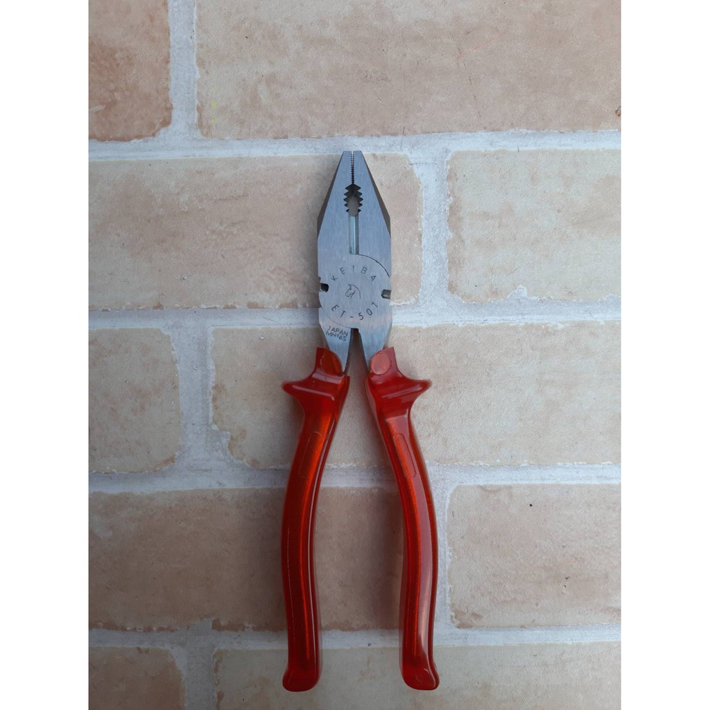 KEIBA คีมปากจิ้งจก ด้ามหนา ปัดเงา ET 507